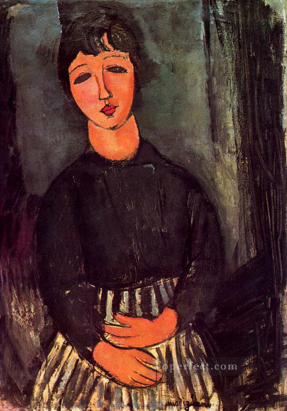 a young girl 1916 Amedeo Modigliani Oil Paintings
